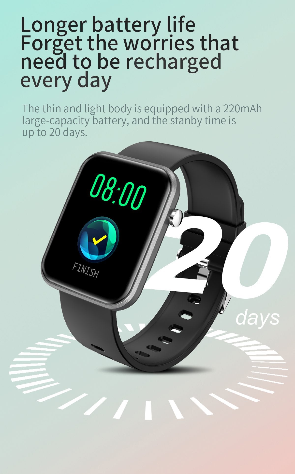 Advanced Smartwatch | 3 Bands + Wellness & Activity Tracker