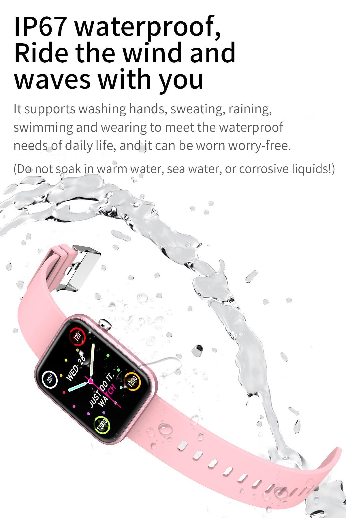 Advanced Smartwatch | 3 Bands + Wellness & Activity Tracker