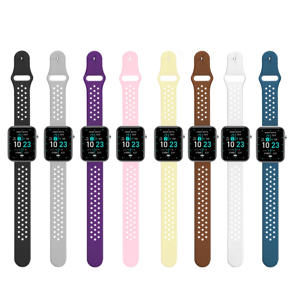Advanced Smartwatch | 3 Bands + Wellness & Activity Tracker