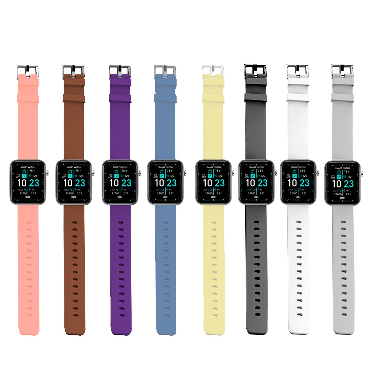 Advanced Smartwatch | 3 Bands + Wellness & Activity Tracker