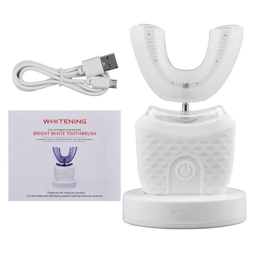 360° Ultrasonic Electric Toothbrush | Blue Light Whitening | 3 Modes
