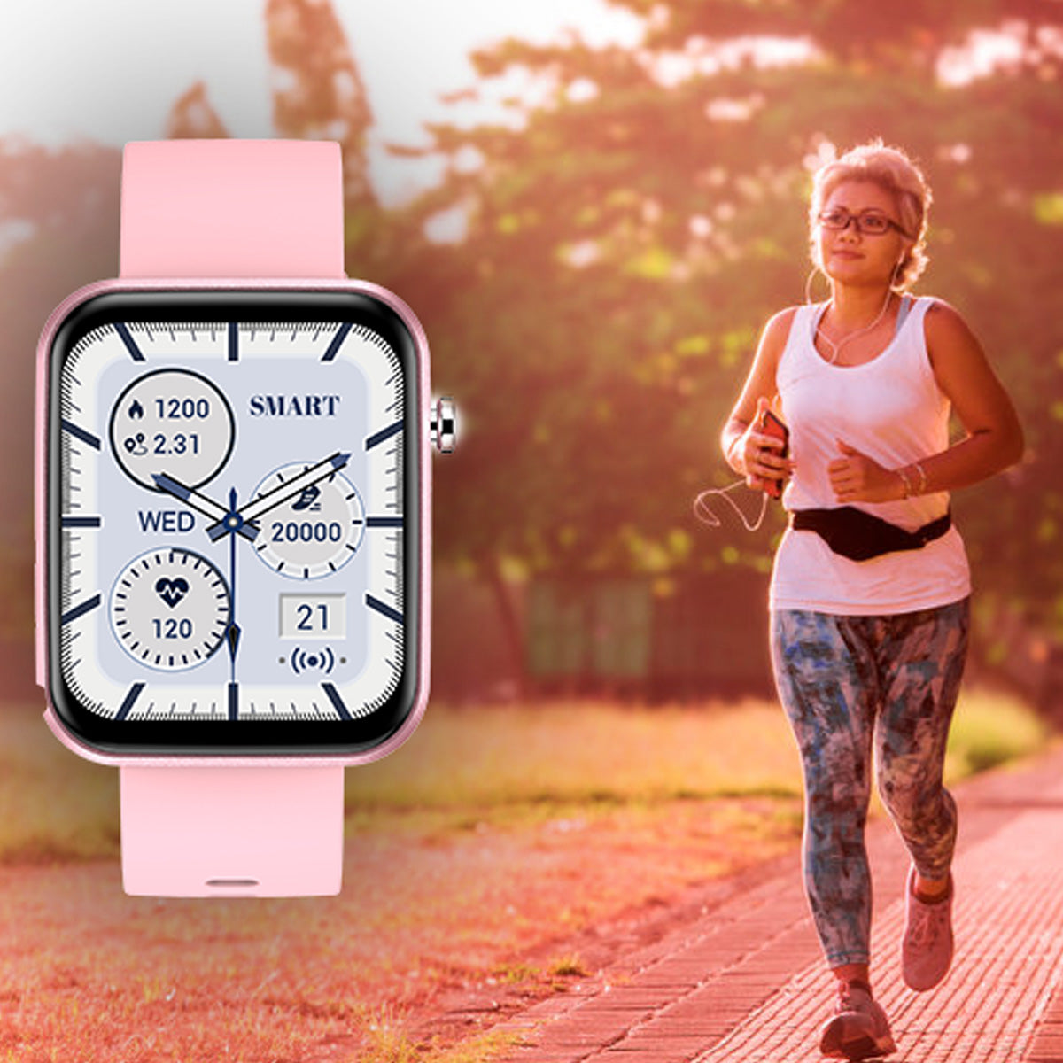 Advanced Smartwatch | 3 Bands + Wellness & Activity Tracker