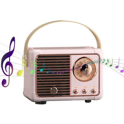 Bluetooth Retro Mini Speaker with FM Radio