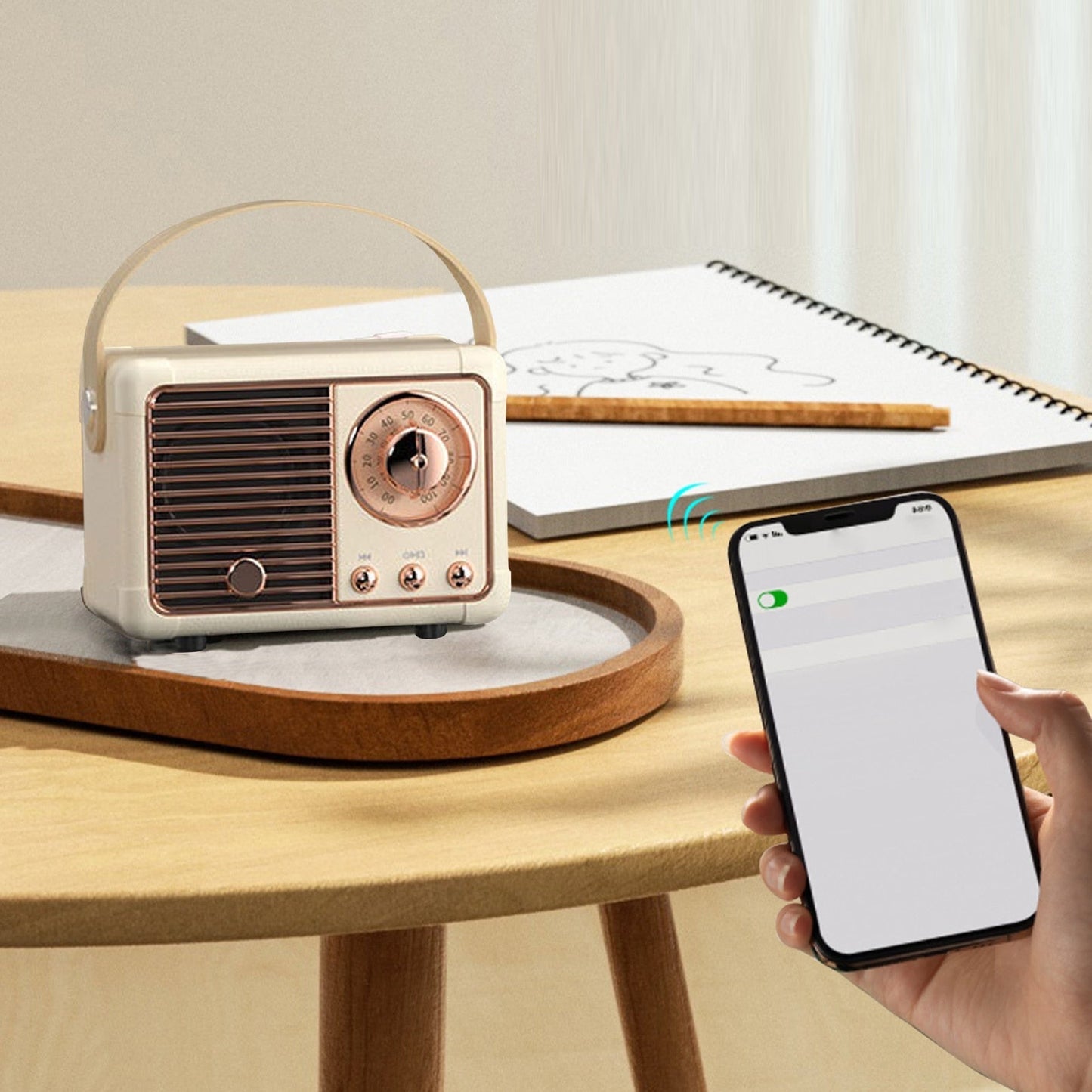 Bluetooth Retro Mini Speaker with FM Radio