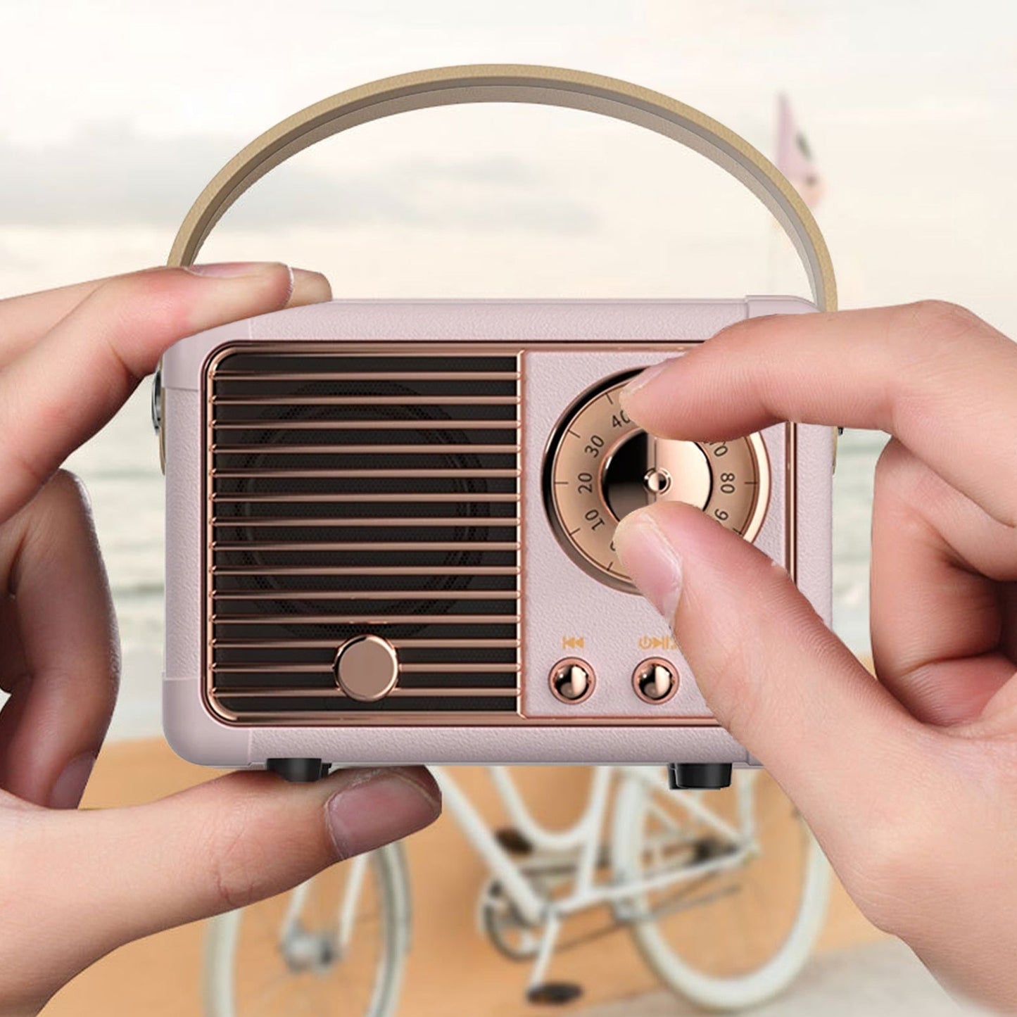 Bluetooth Retro Mini Speaker with FM Radio