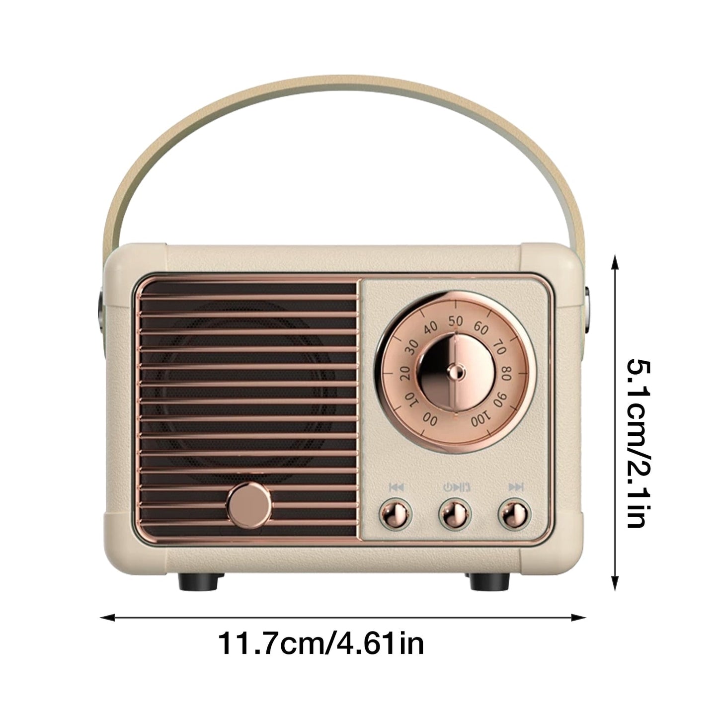 Bluetooth Retro Mini Speaker with FM Radio