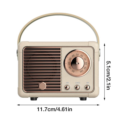 Bluetooth Retro Mini Speaker with FM Radio