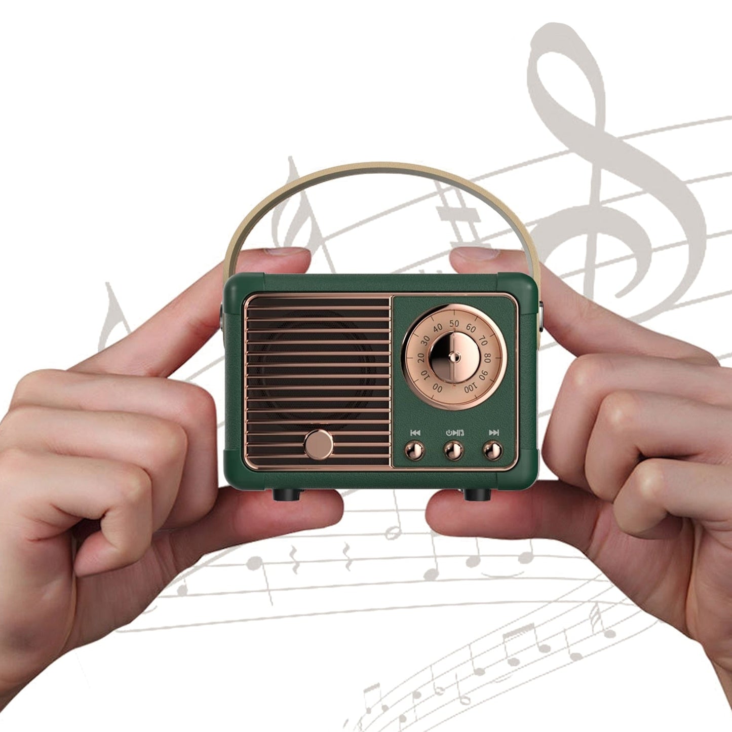 Bluetooth Retro Mini Speaker with FM Radio