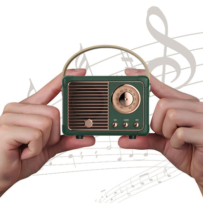 Bluetooth Retro Mini Speaker with FM Radio