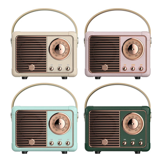 Bluetooth Retro Mini Speaker with FM Radio