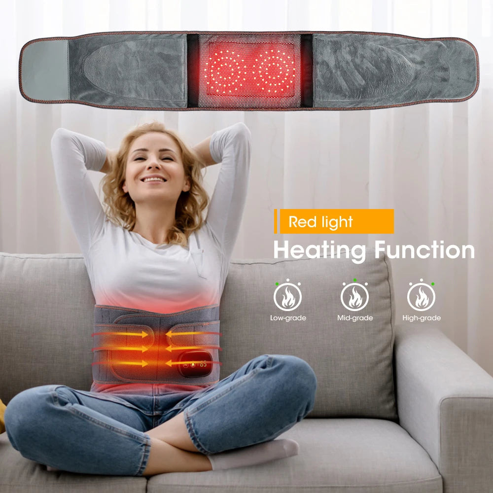 Heat Therapy Lumbar Massager Belt