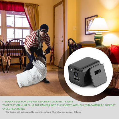 HD 1080P Hidden Camera USB Wall Charger | Covert Home Security