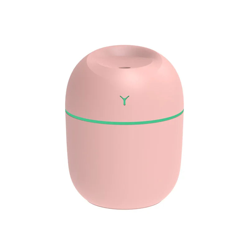 USB Ultrasonic Humidifier & Aroma Diffuser | LED Night Light | 3 Colors