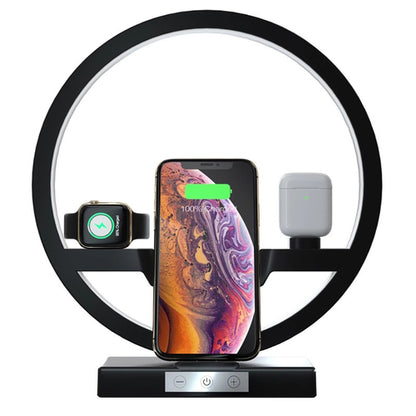Angel Wing 3-in-1 Wireless Charging Dock | Phone + Watch + Earbuds | LED Light
