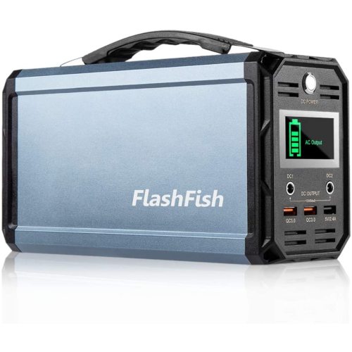 FlashFish 300W Portable Power Station | 222Wh / 60000mAh | Solar Ready