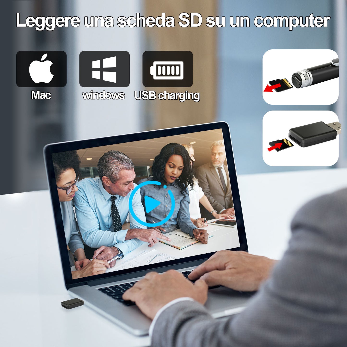 1080P HD Hidden Camera Pen | Covert Recording + 5 Ink Refills