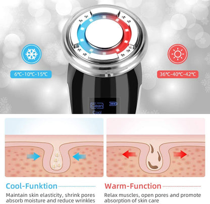 5-in-1 Ultrasonic EMS Facial Massager | Anti-Aging Skin Device