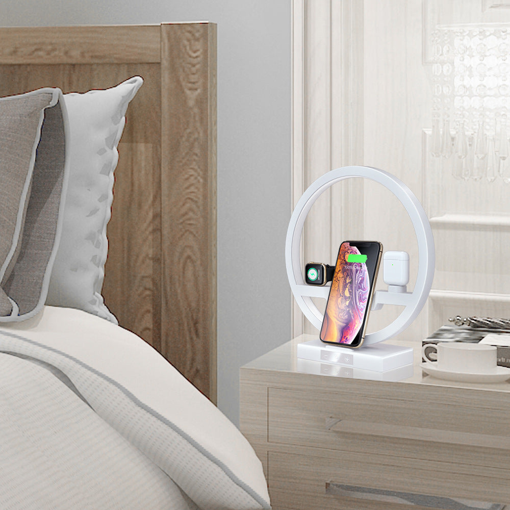 Angel Wing 3-in-1 Wireless Charging Dock | Phone + Watch + Earbuds | LED Light