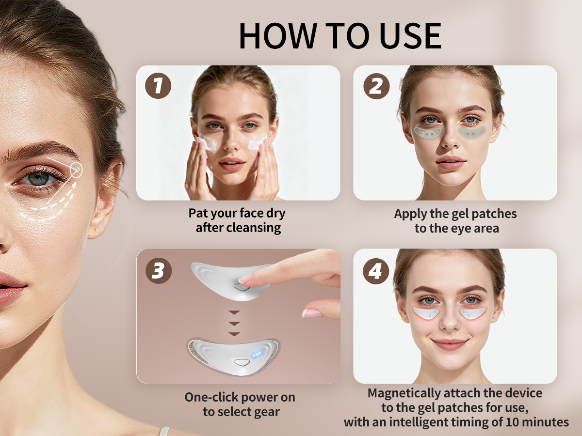 Red Light Eye Therapy Massager | Anti-Wrinkle & Dark Circle Device