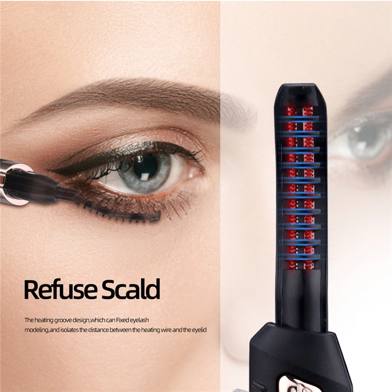 Smart Heated Eyelash Curler | 3-Temperature Quick-Heat Styling Tool