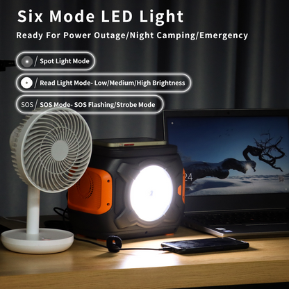 320W Portable Emergency Power Station | 292Wh + Wireless Charging | Solar Ready
