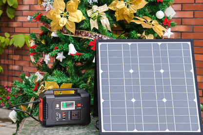 FlashFish 200W Portable Power Station + 50W Solar Panel | 151Wh Off-Grid Kit
