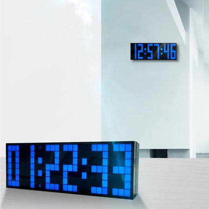 LED Digital Desk Clock | Alarm, Temperature & Date Display | 4 Colors