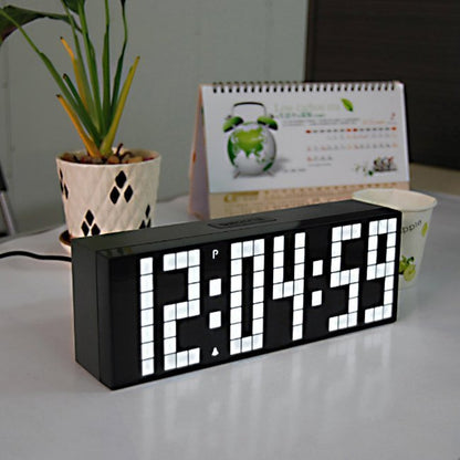LED Digital Desk Clock | Alarm, Temperature & Date Display | 4 Colors