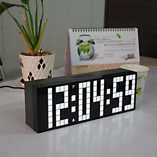 LED Digital Desk Clock | Alarm, Temperature & Date Display | 4 Colors