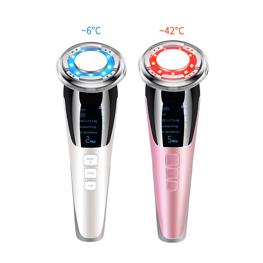 5-in-1 Ultrasonic EMS Facial Massager | Anti-Aging Skin Device
