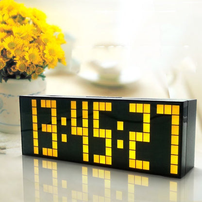 LED Digital Desk Clock | Alarm, Temperature & Date Display | 4 Colors