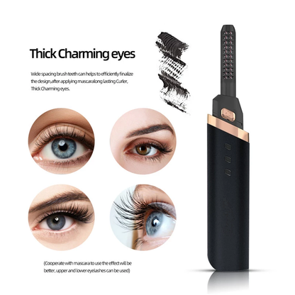Smart Heated Eyelash Curler | 3-Temperature Quick-Heat Styling Tool