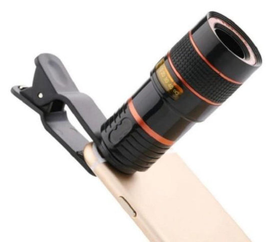 8X HD Optical Zoom Smartphone Lens | Universal Clip | Monocular Telescope