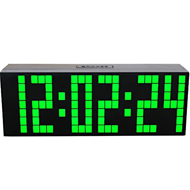 LED Digital Desk Clock | Alarm, Temperature & Date Display | 4 Colors