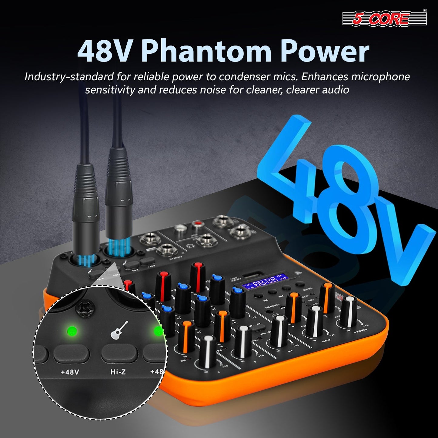 4-Channel Audio Mixer | Bluetooth 5.4 + USB Interface | DJ & Studio